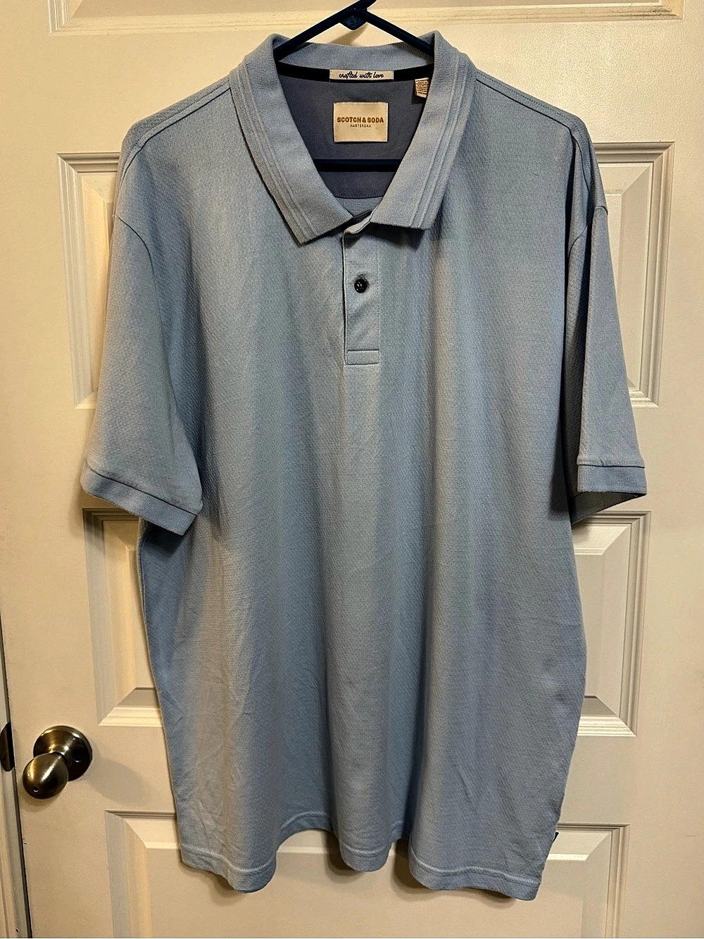Scotch & Soda Blue Short Sleeve Polo